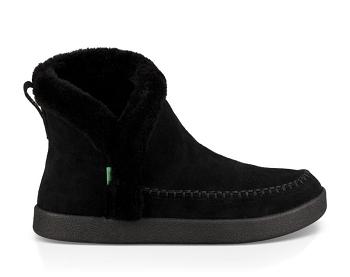 Sanuk Nice Bootah Suede Women's Boots Black | Canada 182DFM